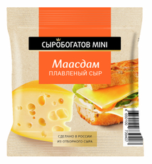 Сыр Сыробогатов Маасдам 45%, 112г