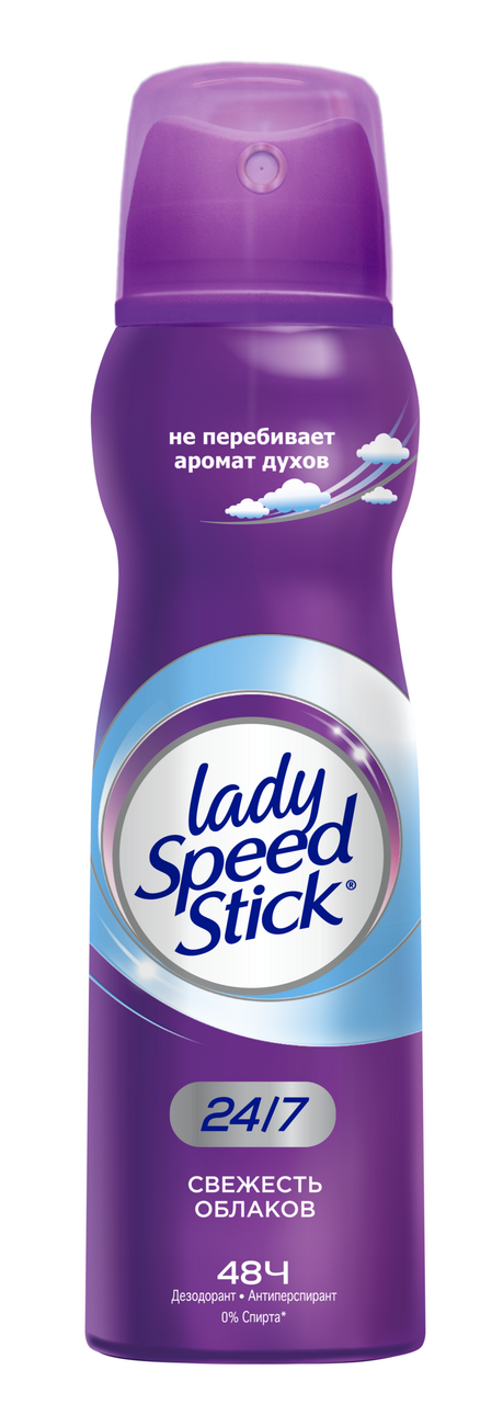 Изображение товара Дезодорант-антиперспирант-спрей Lady Speed Stick Свежесть облаков, 150мл