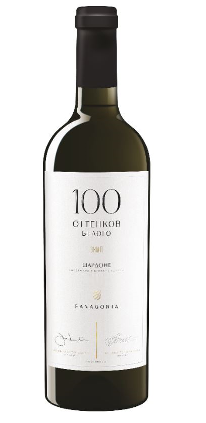 Изображение товара Вино Fanagoria 100 оттенков белого Шардоне белое сухое, 0.75л