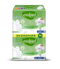 Прокладки Molped Pure&Soft ночные, 14шт