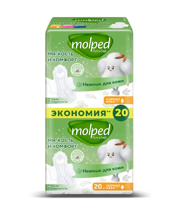 Прокладки Molped Pure&Soft Normal, 20шт