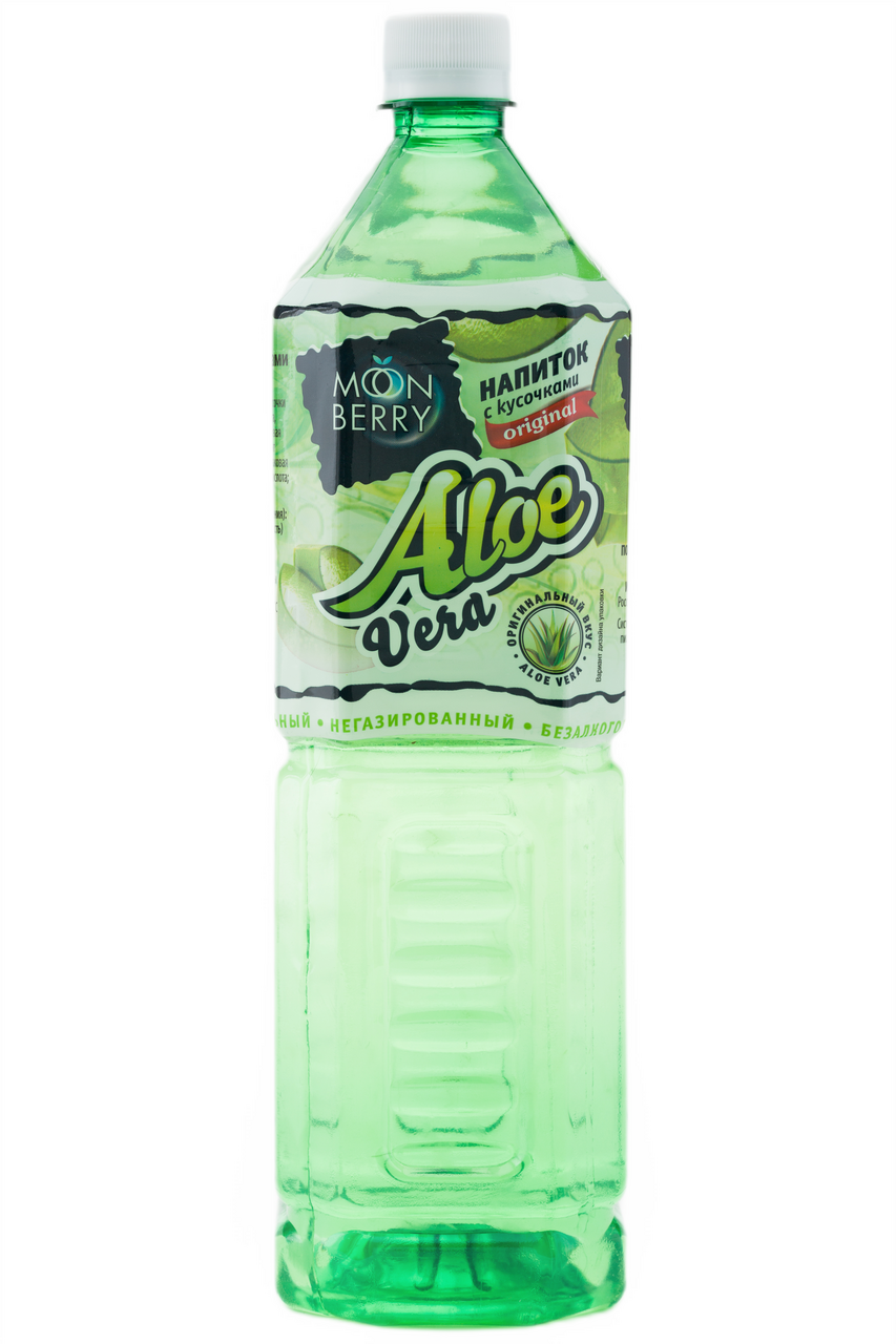 Изображение товара Некондиционный напиток Moonberry Original с кусочками алоэ 1.5л ГОСТ