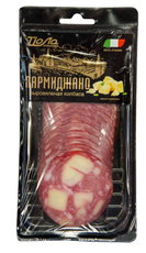 Колбаса Йола Пармиджано сыровяленая нарезка, 100г