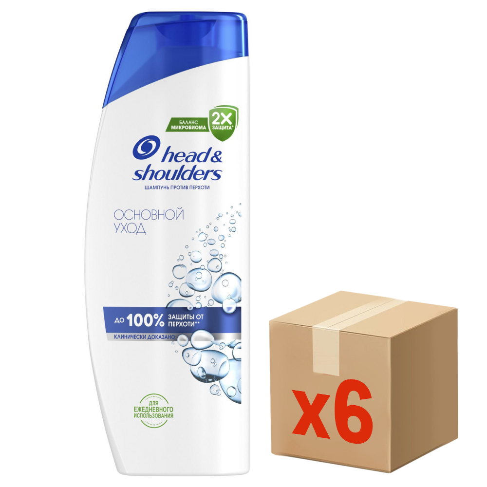 Шампунь Head & Shoulders Основной уход, 400мл x 6 шт