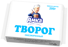 Творог Амка обезжиренный, 200г