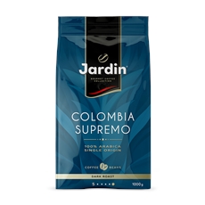 Кофе Jardin Colombia Supremo натуральный жареный в зернах, 1кг