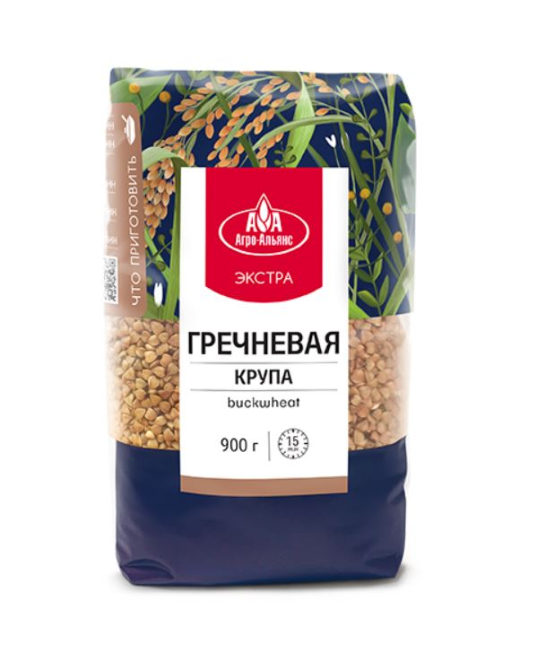 Изображение товара Крупа гречневая Агро-Альянс Экстра элитная, 900г