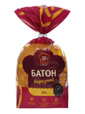 Батон ХПП №1 нарезной половинка в нарезку ГОСТ, 200г