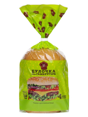 Булочка для гамбургера ХПП №1 (50г x 4шт), 200г