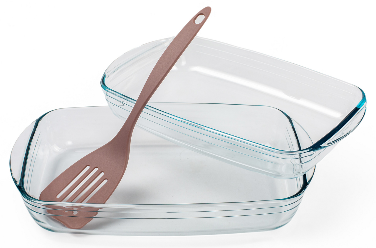 Изображение товара Набор Pyrex форм для запекания 3л + 4л с лопаткой