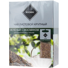 RIOBA Чай зеленый с жасмином для заваривания в чайнике (5г х 20шт), 100г