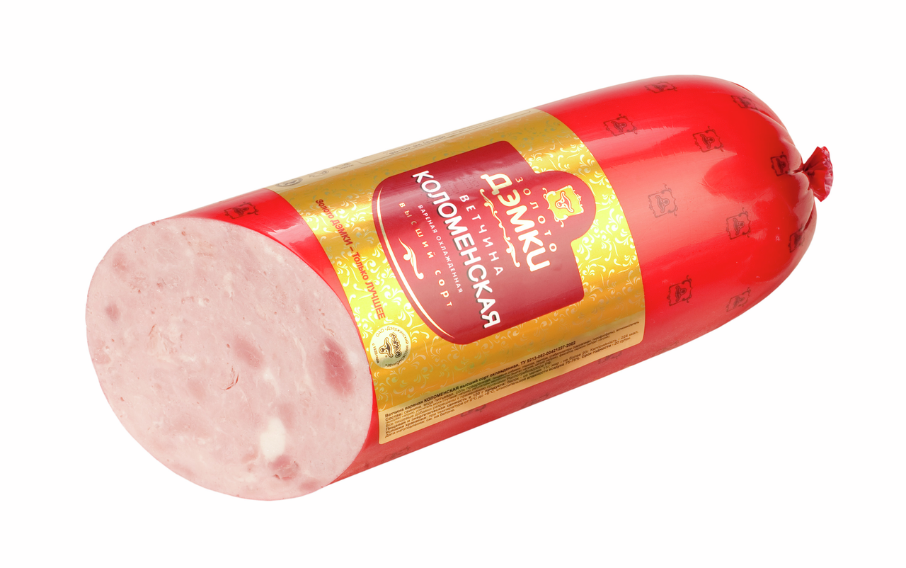 Ветчина Золото Дэмки Коломенская вареная высший сорт, 400г