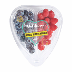 Ягодный микс Артфрут сердце голубика и малина, 250г
