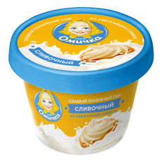 Сыр плавленый Омичка сливочный 30%, 230г