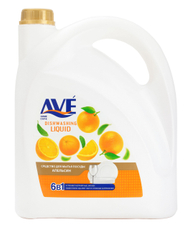 Средство для мытья посуды Ave апельсин, 3.75л