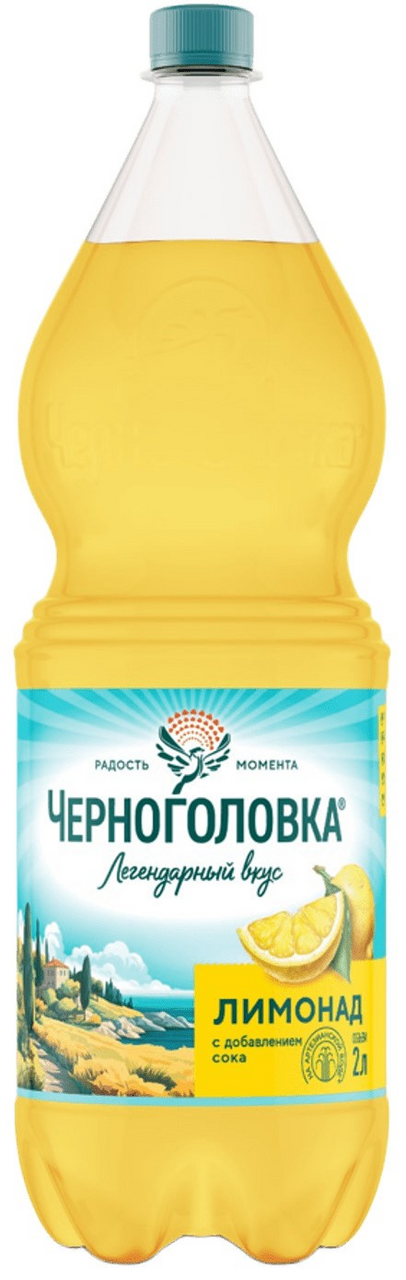 Лимонад Черноголовка Оригинальный сильногазированный, 2л