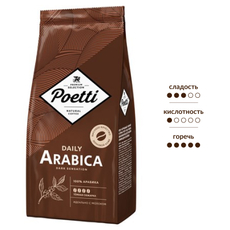 Кофе Poetti Arabica Dark Sensation зерновой, 750г