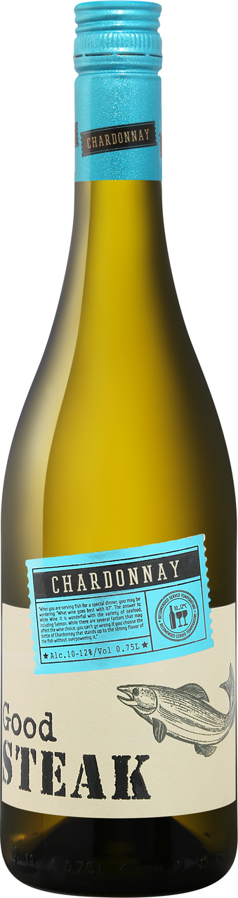 Изображение товара Белое сухое вино Good Steak Chardonnay 0.75л — свежесть и яркие ароматические нюансы