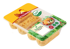 Котлеты Петелинка из мяса цыпленка-бройлера со сладким перцем и сыром, 500г