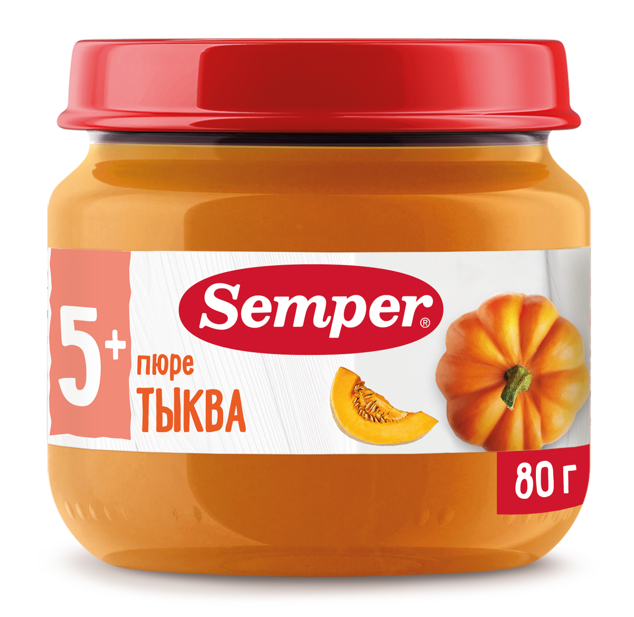 Изображение товара Пюре овощное детское Semper Тыква с 5 месяцев, 80г