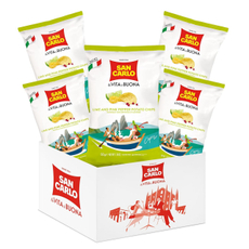 Чипсы San Carlo Лайм и розовый перец, 150г x 16 шт