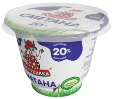 Сметана Пестравка 20%, 170г