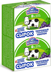 Сырок творожный Полянка с изюмом 8%, 90г