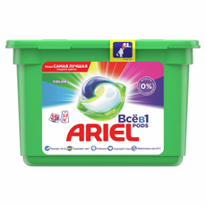 Гель-капсулы для стирки Ariel Pods Color 3 в 1, 15шт