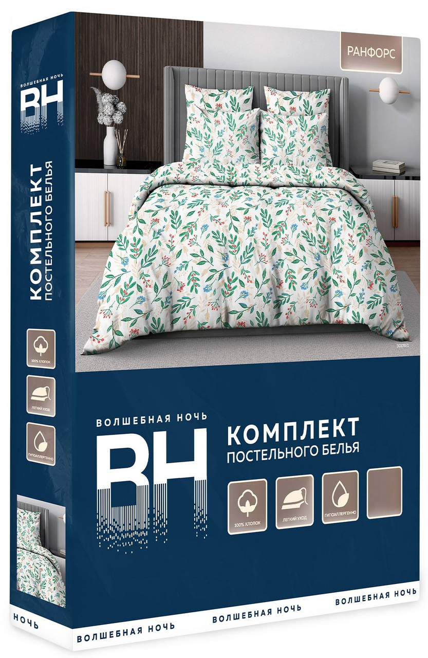 Комплект постельного белья Волшебная ночь Флер семейный