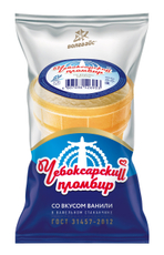 Мороженое пломбир Волга айс Чебоксарский Ванильное в вафельном стаканчике, 70г