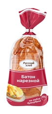 Батон Русский хлеб Русский нарезной в нарезке, 400г