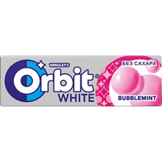 Жевательная резинка Orbit White Bubblemint фрукты, мята, 14г