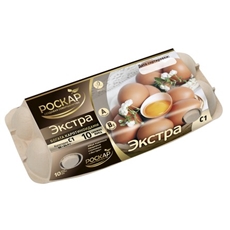 Яйцо куриное Птицефабрика Роскар Экстра столовое C1, 10шт
