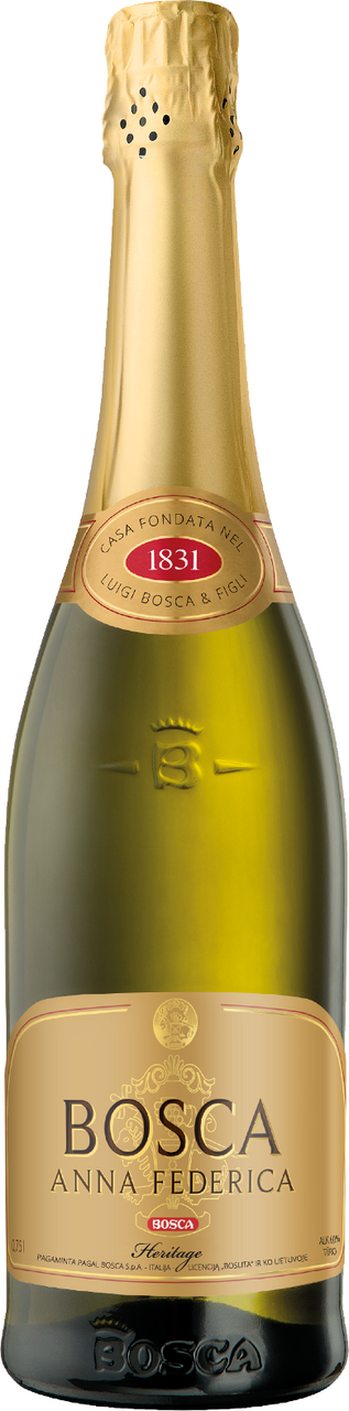 Изображение товара Белый сладкий фруктовый сидр Bosca Anna Federica Heritage 0.75л литовский