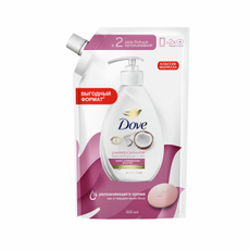 Крем-мыло жидкое Дав с кокосом и миндальным молочком, 500мл