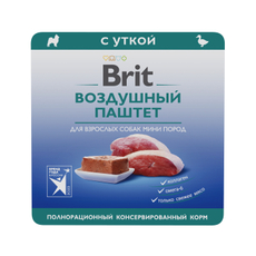 Паштет Brit для собак мини пород с уткой, 100г