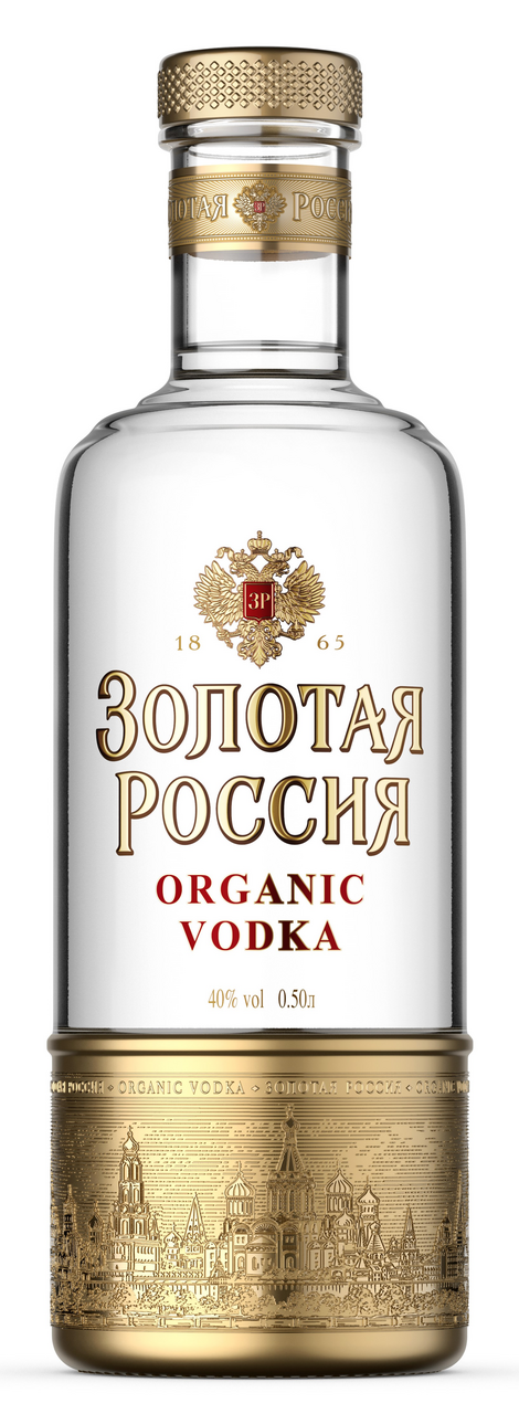 Изображение товара Водка Золотая Россия 0. 5л - премиальный русский напиток с натуральными ингредиентами