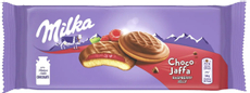 Бисквит Milka Choco Jaffa с малиновым джемом, 147г