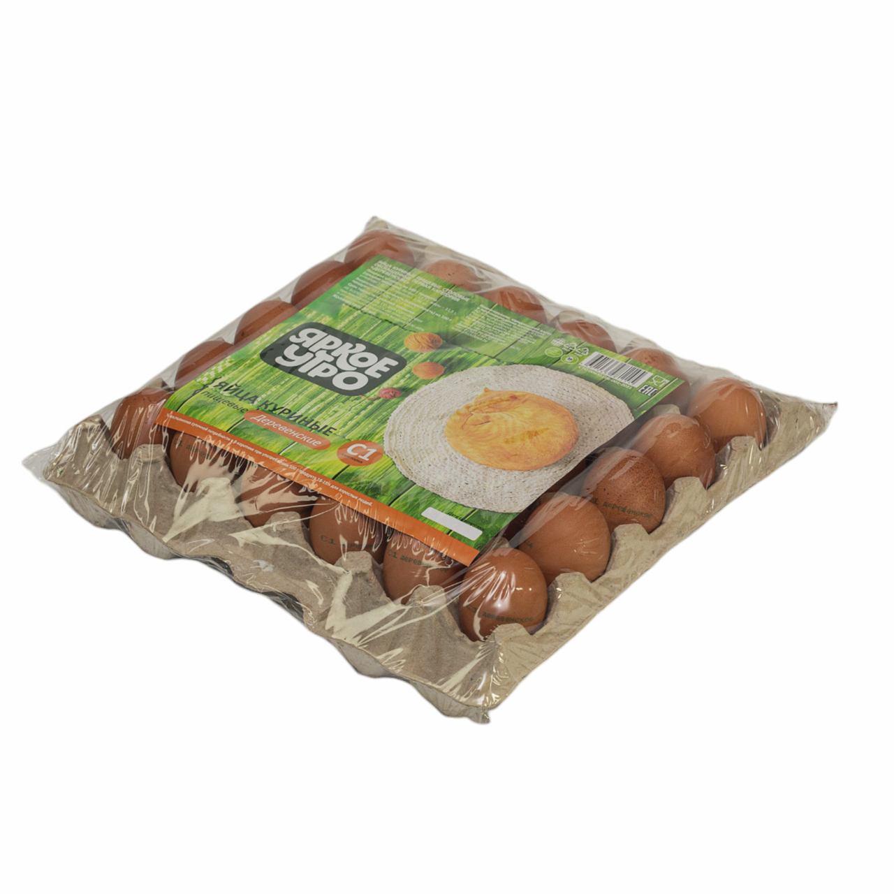 Яйцо куриное Яркое утро деревенское С1, 30шт