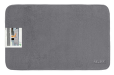 Tarrington House Коврик для ванной серый с эффектом памяти, 55 x 75см