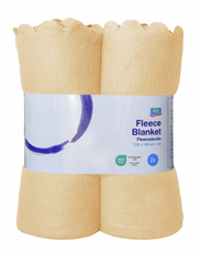 aro Плед бежевый из флиса 120 x 160см, 2шт