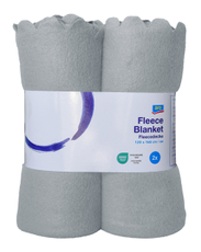 aro Плед серый из флиса 120 x 160см, 2шт