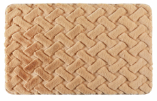 Tarrington House Коврик для ванной коричневый с искусственным мехом, 55 x 75см