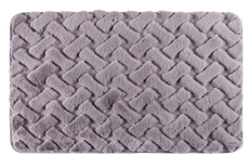 Tarrington House Коврик для ванной серый с искусственным мехом, 55 x 75см