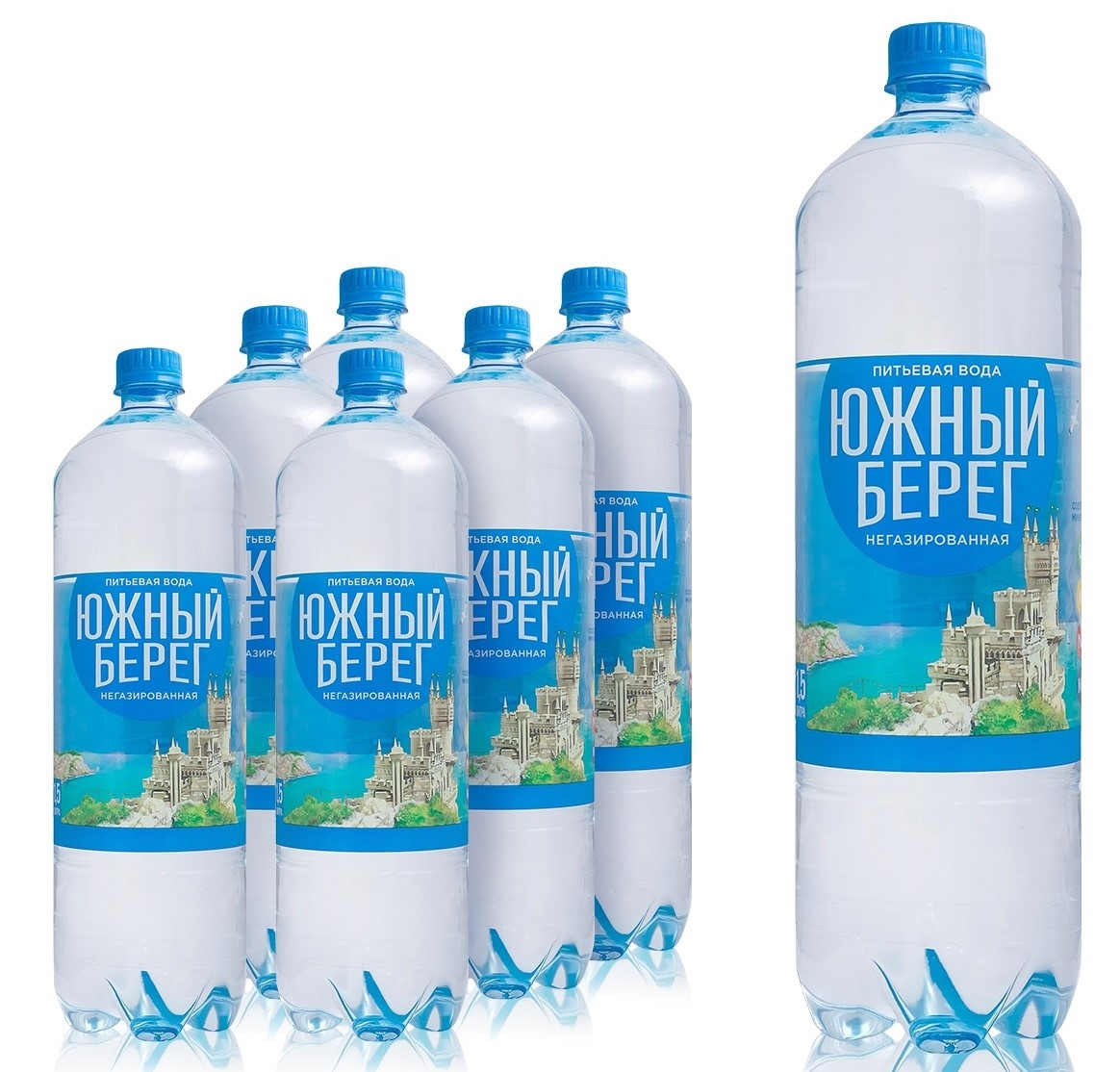 Вода Южный берег питьевая негазированная, 1.5л х 6 шт