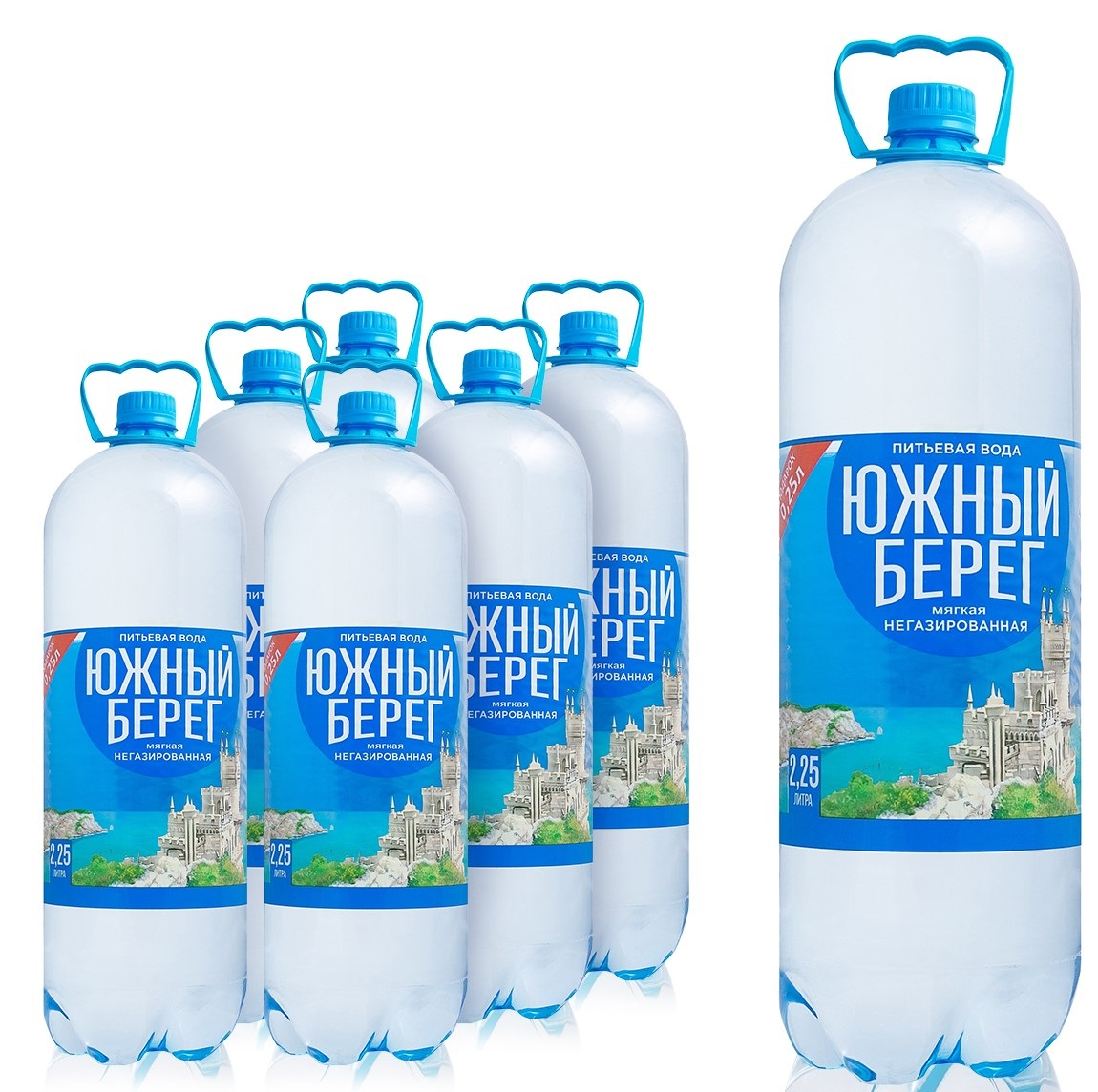 Вода Южный берег питьевая негазированная, 2.25л х 6 шт
