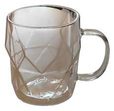 Кружка Kukina Raffinata Ромб с двойными стенками, 450мл