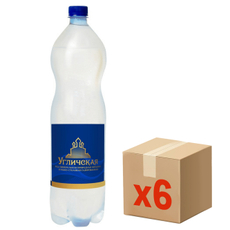 Вода Угличская минеральная газированная, 1.5л x 6 шт