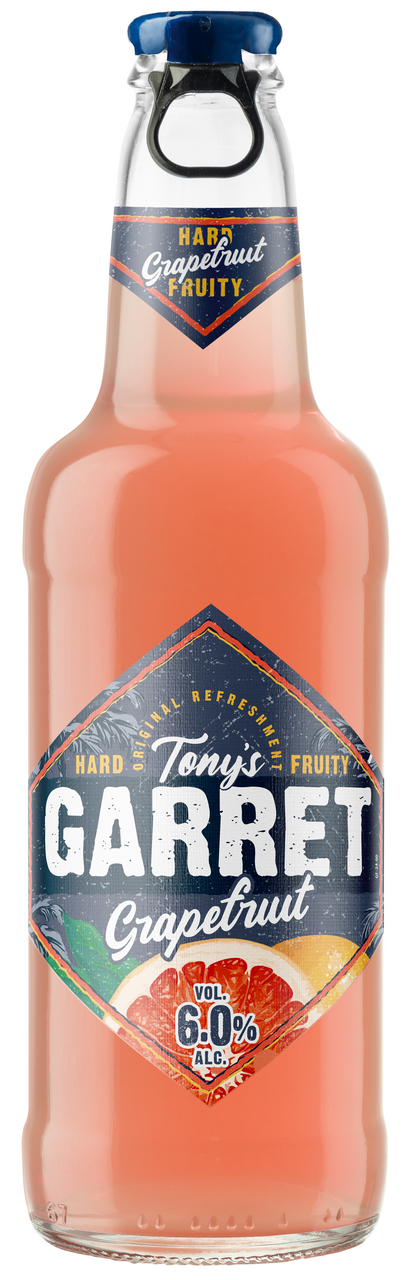 Изображение товара Напиток пивной Tony's Garret Hard с грейпфрутом, 0.4л