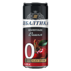 Напиток пивной Балтика №0 с вишней безалкогольный, 0.33л